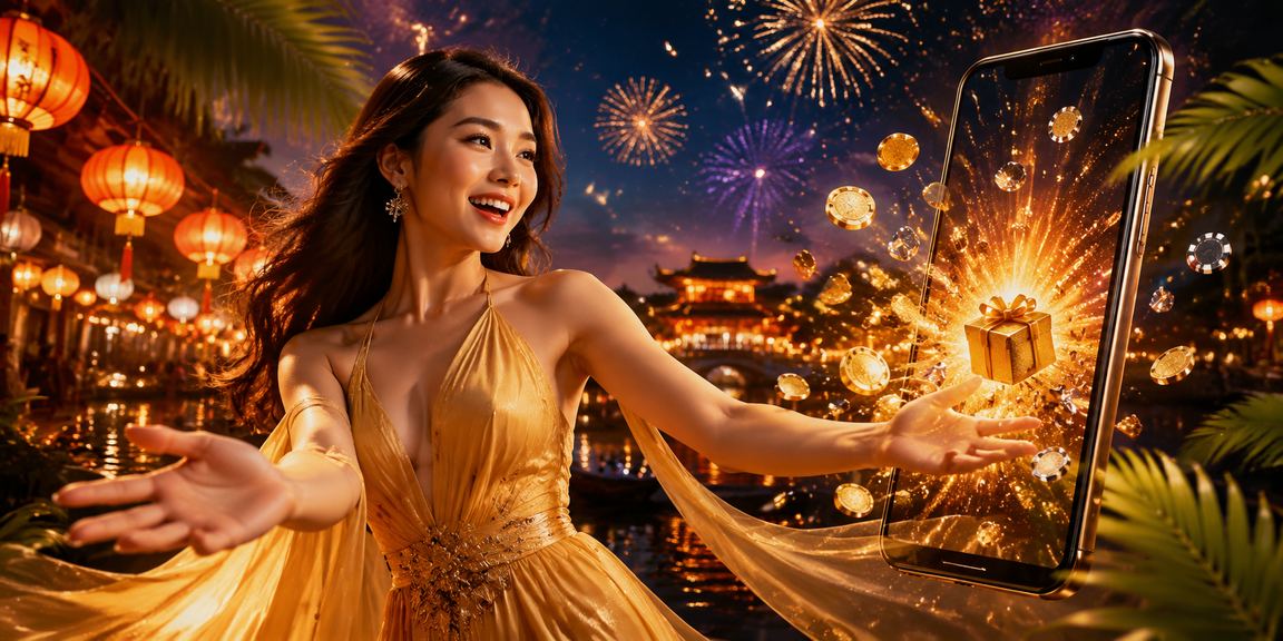 Người dùng chơi casino trên điện thoại tại chợ đêm Huế